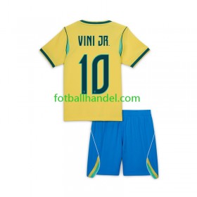 Barn Fotballdrakter Brasil Vinicius Junior 10 Hjemme World Cup 2026 Kortermet